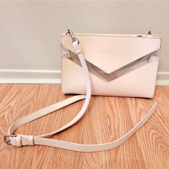 Pixie Mood Vegan Leather Crossbody Bag Light Pink. - Picture 10 of 11